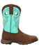 Image #2 - Durango Women's Maverick Waterproof Western Work Boots - Soft Toe, Brown, hi-res