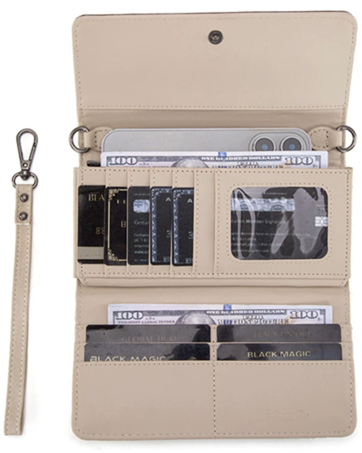 Image #3 - Wrangler Women's Whipstitch Wallet, Tan, hi-res