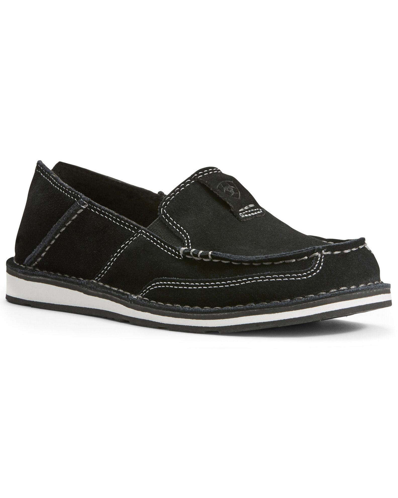 Image #1 - Ariat Women's Suede Cruiser Slip-On Shoes - Moc Toe, , hi-res