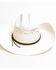 Cody James Men's 20X C51 Low Cattleman Pro Rodeo Bangora Straw Hat, Natural, hi-res