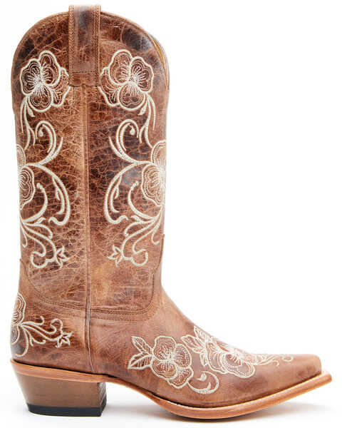 Women's Shyanne Lasy Floral Embroidered Western Boots - Broad Square T