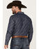 Image #4 - Moonshine Spirit&reg; Men's Mocasin Southwestern Print Long Sleeve Snap Western Shirt, Navy, hi-res