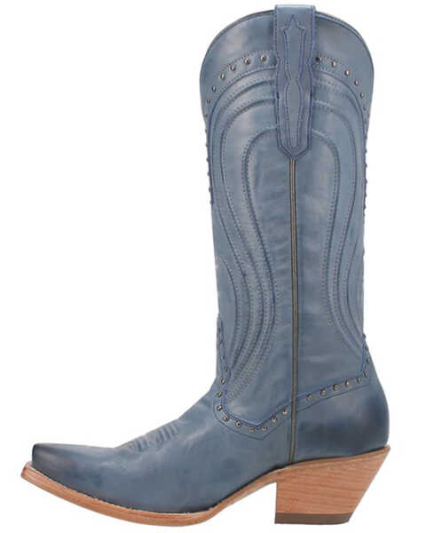 Image #3 - Dan Post Women's Donnah Western Boots - Snip Toe , Blue, hi-res