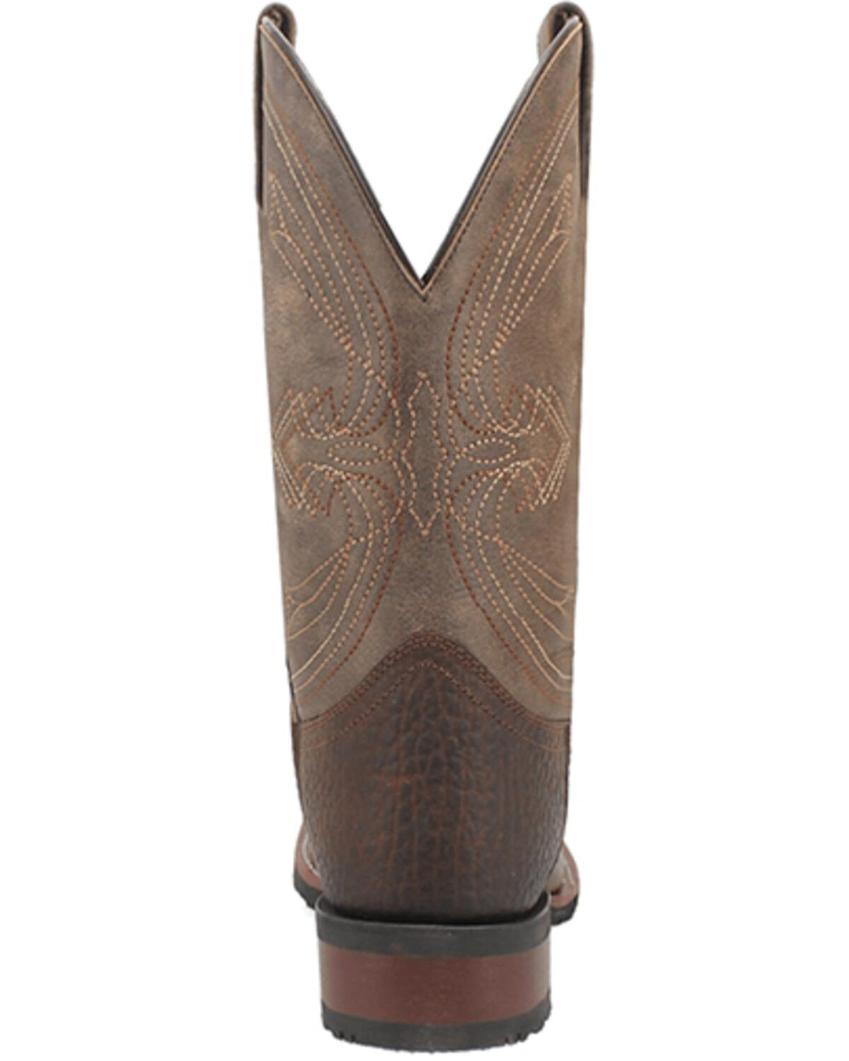 Image #5 - Laredo Men's Elias Western Boots - Broad Square Toe, Chocolate, hi-res