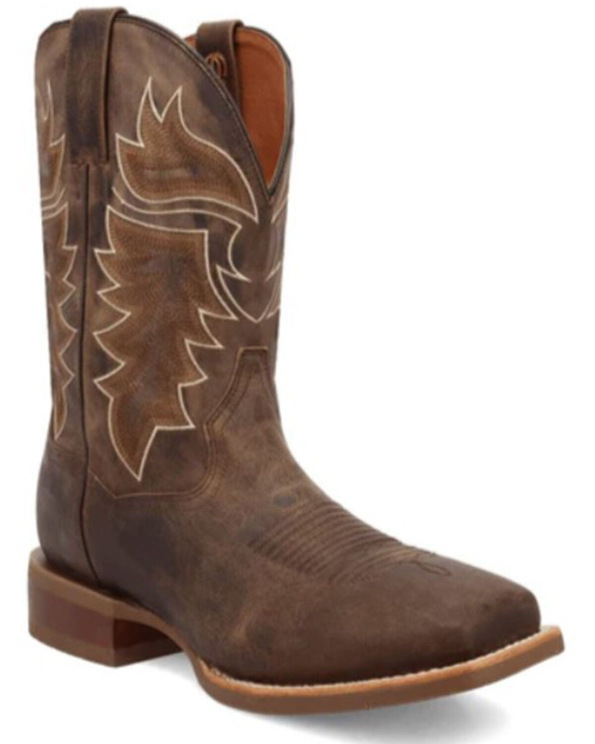 Image #1 - Dan Post Men's Morris Western Boots - Broad Square Toe, Tan, hi-res