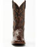 Image #4 - Cody James Men's Antique Cafe Ostrich Leg Exotic Western Boots - Broad Square Toe , Brown, hi-res