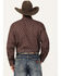 Image #4 - Roper Men's Amarillo Medallion Print Long Sleeve Pearl Snap Western Shirt, Brown, hi-res
