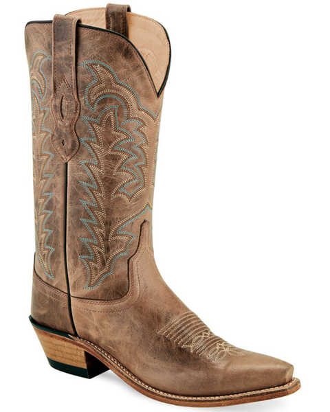 Old West Women's Western Boots - Snip Toe , Brown, hi-res