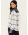 Image #5 - Idyllwind Women's Ethel Featherlight Plaid Print Long Sleeve Pearl Snap Western Shirt, Steel Blue, hi-res