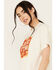 Image #2 - Brew City Beer Gear Women's Lone Star Cropped Short Sleeve Graphic Tee, Ivory, hi-res