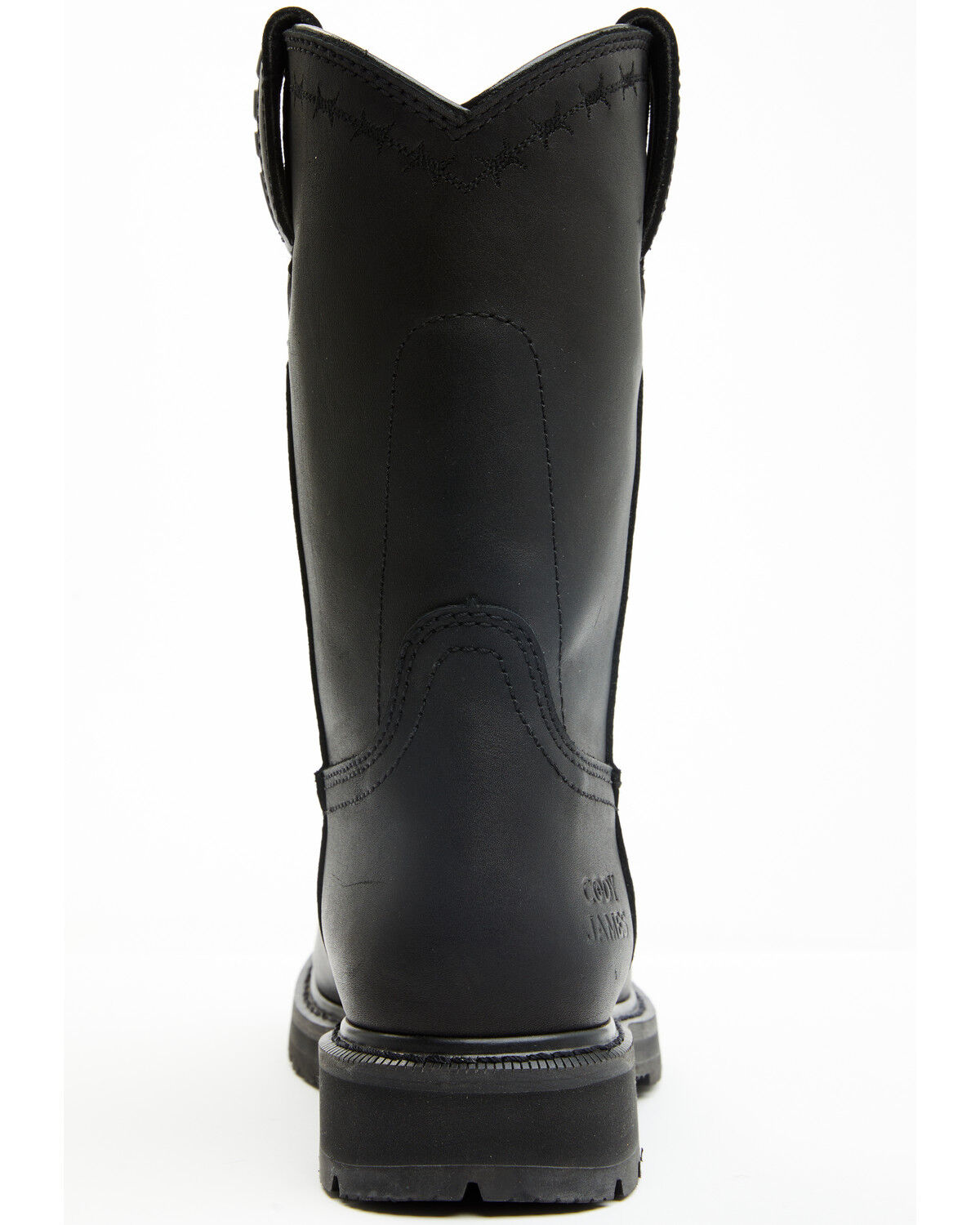 Image #5 - Cody James Men's Uniform Western Work Boots - Soft Toe, Black, hi-res