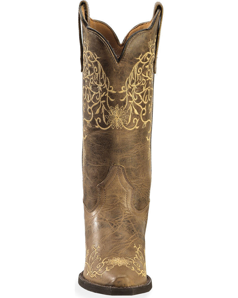 Laredo Jasmine Cowgirl Boots - Snip Toe , Taupe, hi-res