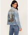 Image #4 - Idyllwind Women's Light Wash Wild Spirit Embroidered Denim Jacket, Medium Wash, hi-res