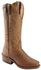Image #1 - Boulet Women's Rancher Western Boots - Narrow Square Toe, Rustic Brn, hi-res