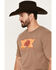 Cody James Men's Sunset Logo Graphic T-Shirt, Tan, hi-res