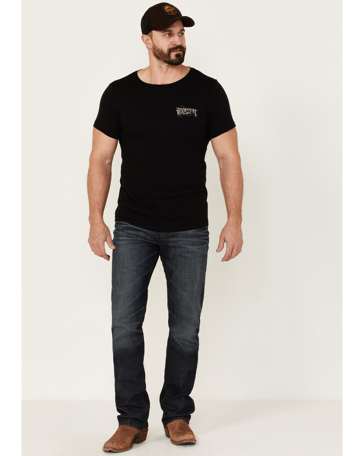 Image #2 - Moonshine Spirit Men's Acoustic Guitar Flag Graphic Short Sleeve T-Shirt, , hi-res