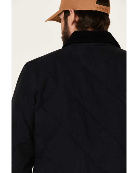 Image #5 - Pendleton Men's Solid Quilted Canvas Snap-Front Shirt Jacket , Navy, hi-res