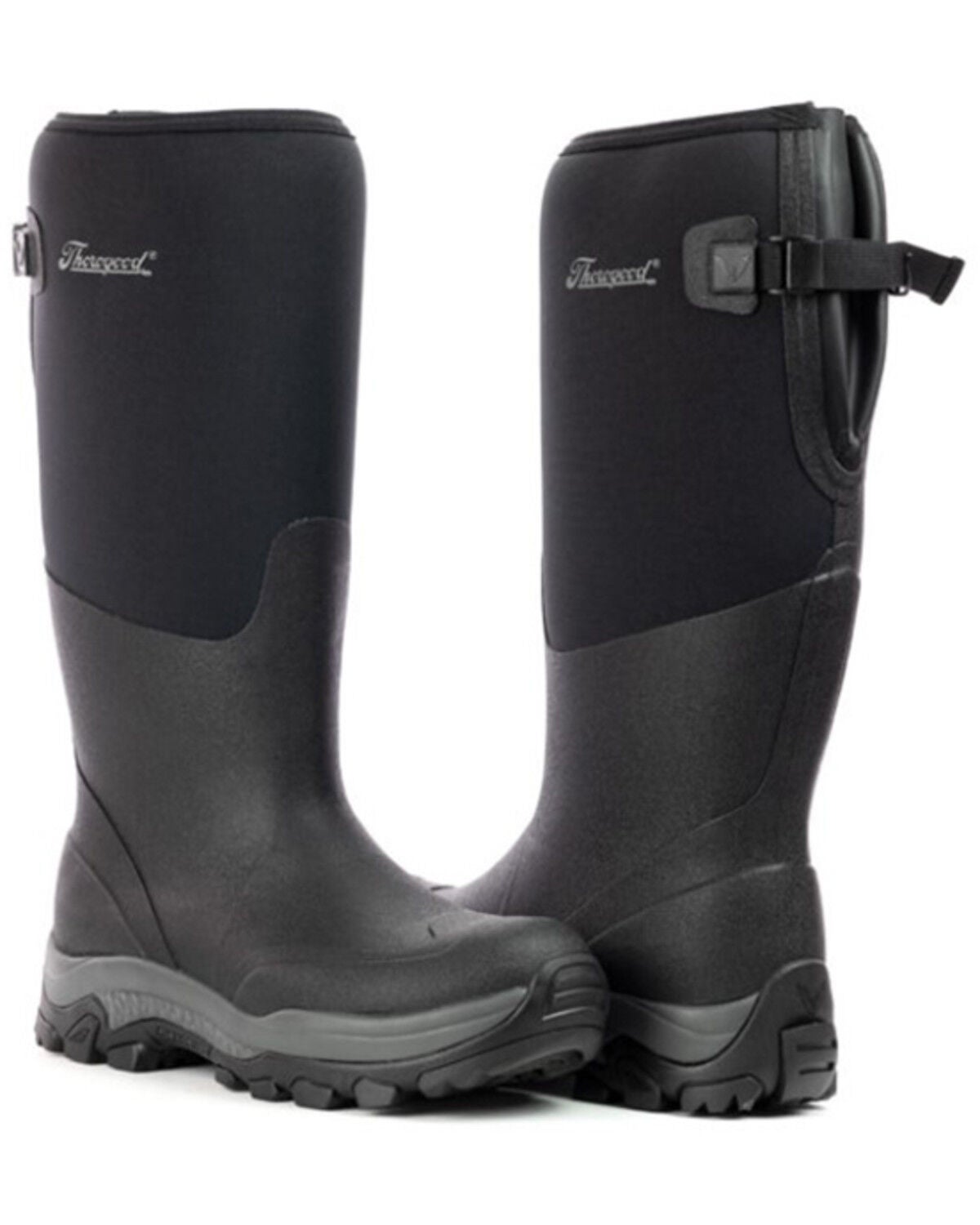 Thorogood Men's Infinity FD Neoprene Pull-On Rubber Work Boots - Soft Toe, Black, hi-res