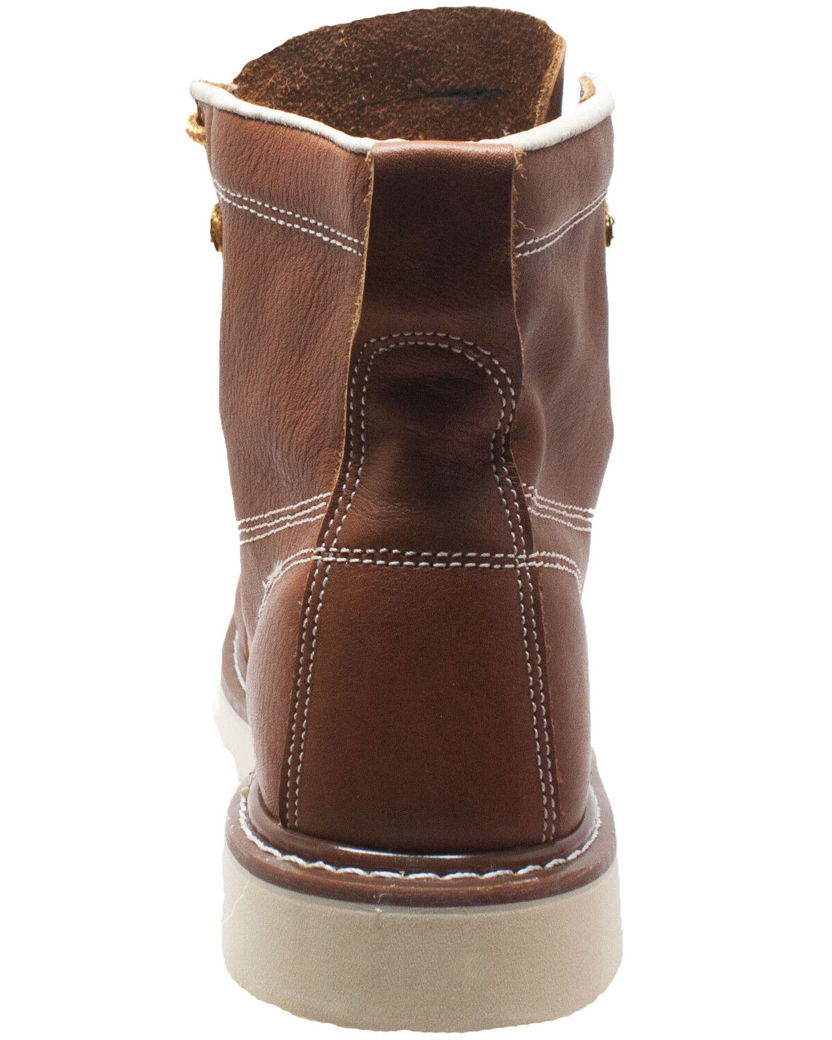 Image #3 - Ad Tec Men's Brown Lace-Up Moc Work Boots - Soft Toe, Brown, hi-res