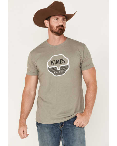 Kimes Ranch Men's Boot Barn Exclusive Notary Graphic Short Sleeve T-Shirt, Grey, hi-res