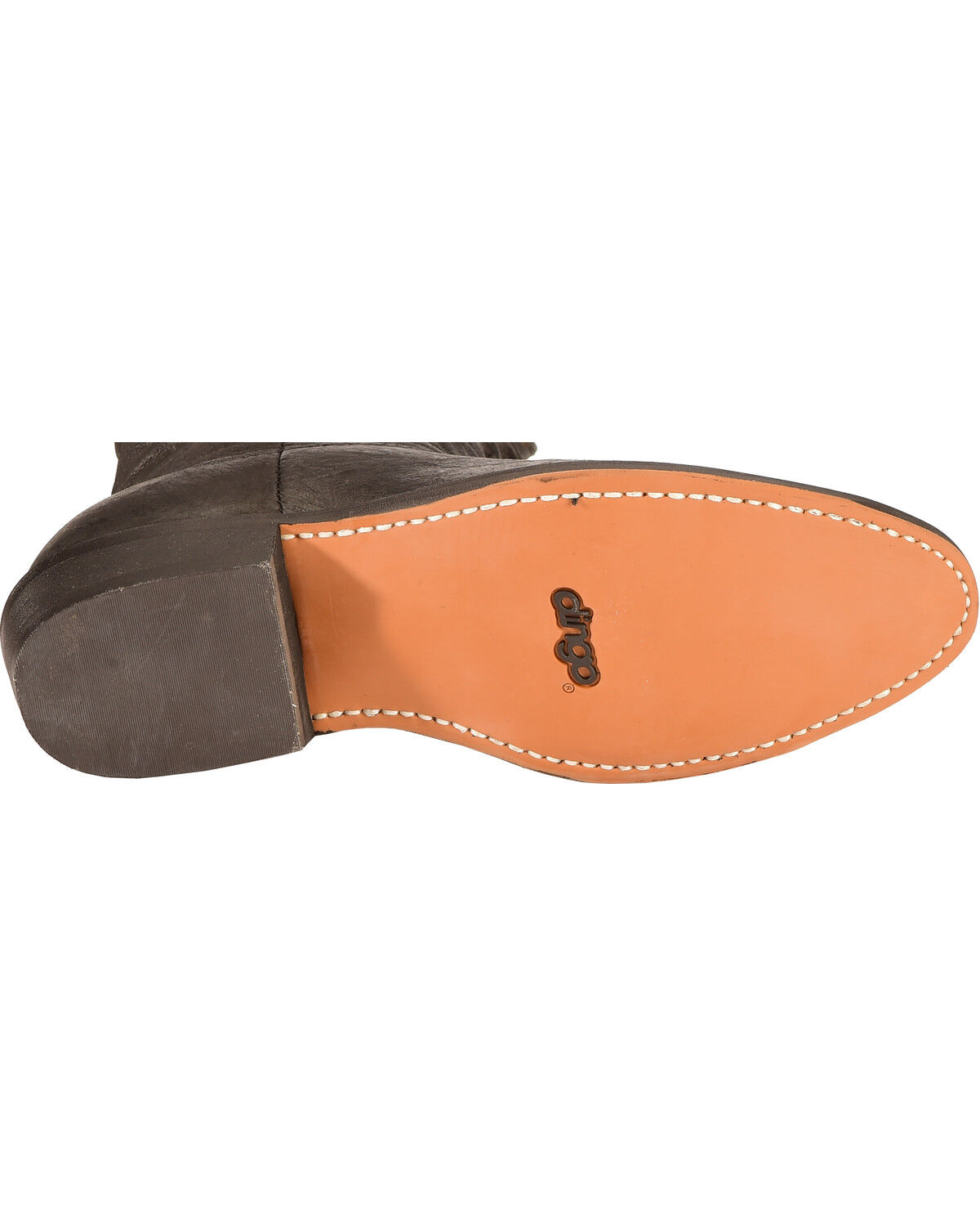 Image #5 - Dingo Men's Slouch Western Boots - Round Toe, Black, hi-res