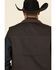 Cinch Men's Brown Solid Logo Textured Bonded Vest , Brown, hi-res