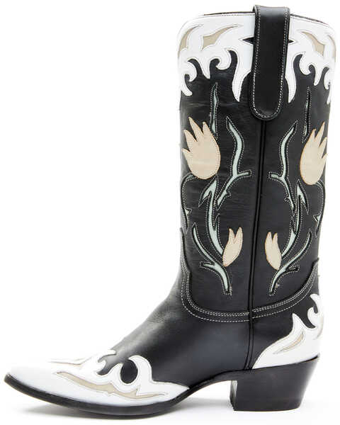 Image #3 - Idyllwind Women's Southern Belle Western Boots - Pointed Toe, Black/white, hi-res