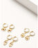 Image #1 - Shyanne Women's Golden Charm Earring Set - 3 Piece, Gold, hi-res