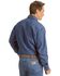 Wrangler Men's Indigo Denim Long Sleeve Work Shirt , Indigo, hi-res