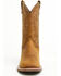 Image #4 - Ad Tec Men's Oiled Western Boots - Square Toe, Brown, hi-res