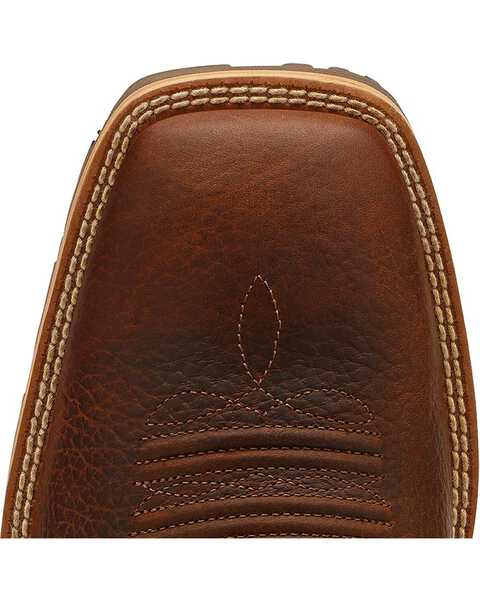 Image #9 - Ariat Men's Hybrid Rancher Western Performance Boots - Broad Square Toe, Brown, hi-res