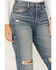 Image #2 - Ariat Women's Medium Wash Ultra High Rise Tomboy Relaxed Straight Jeans, , hi-res