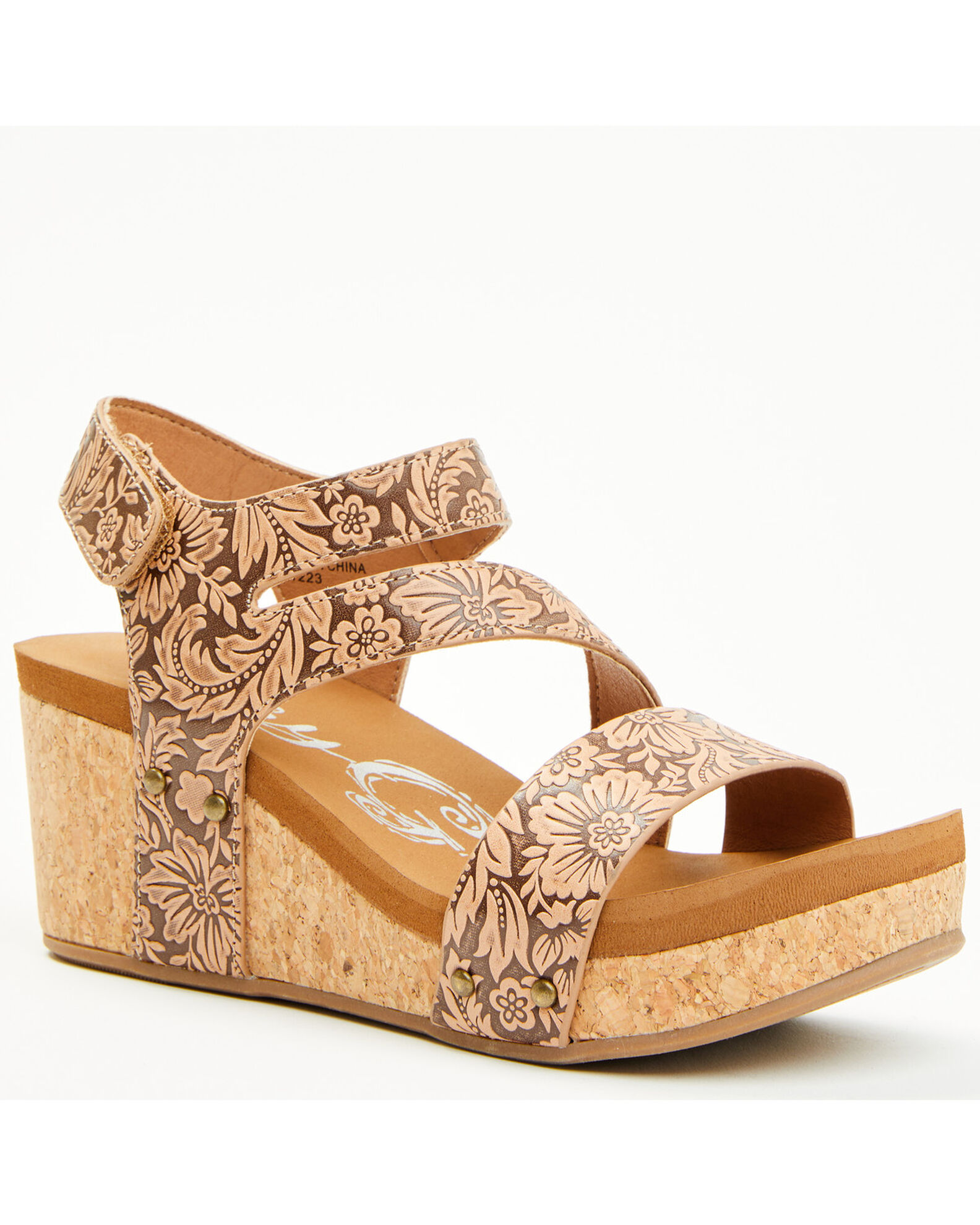 Very G Women s Casper Tooled Wedge Sandals