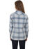 Honey Creek by Scully Women's Blue Corduroy Plaid Long Sleeve Top, Blue, hi-res