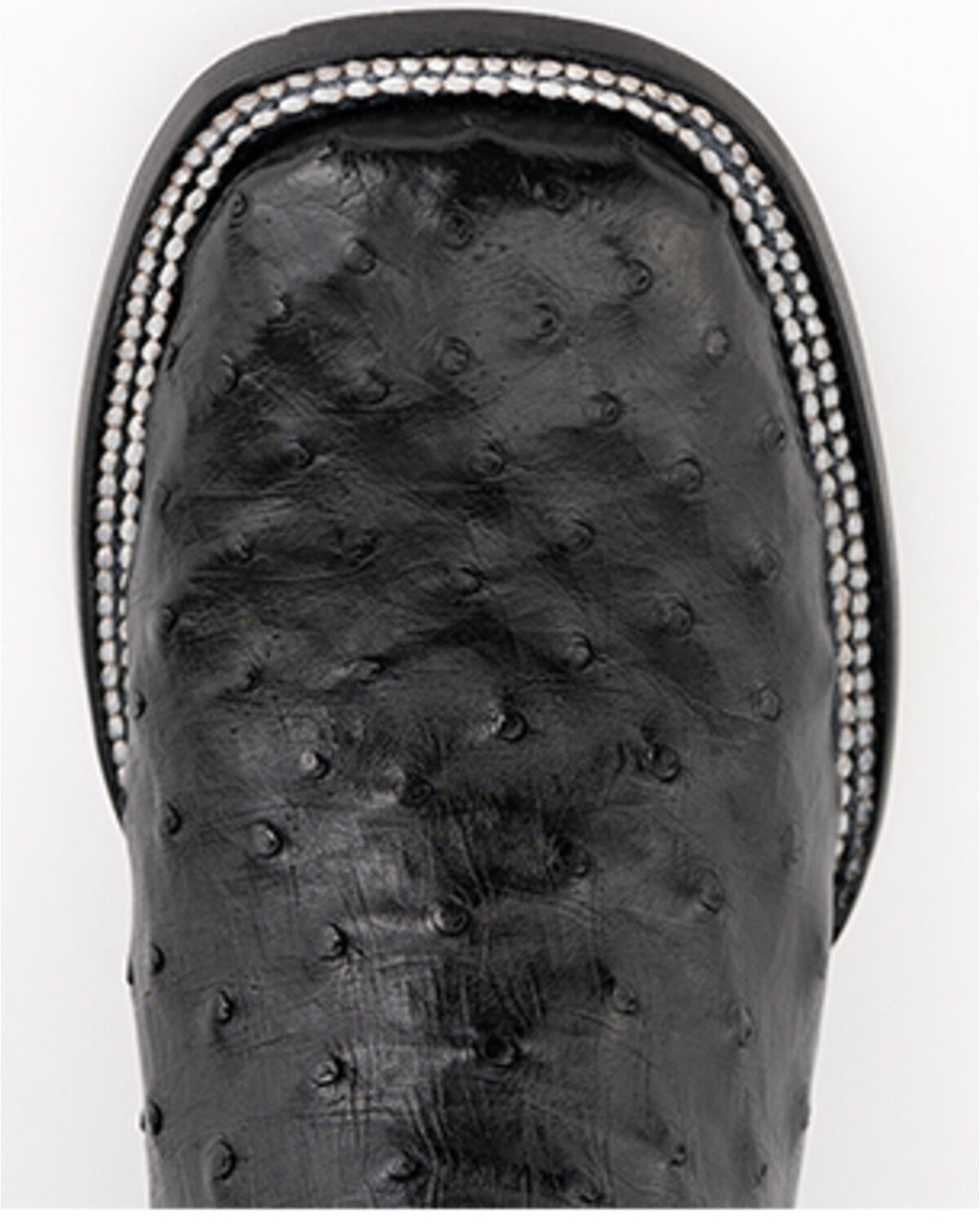 Image #6 - Ferrini Men's Full-Quill Ostrich Embroidered Western Boots - Broad Square Toe, Black, hi-res