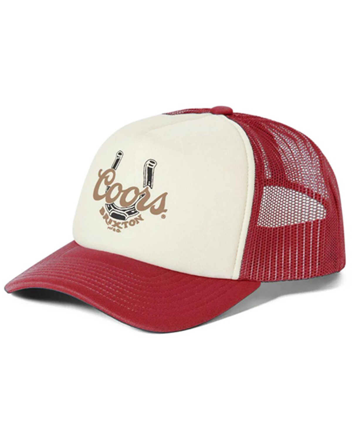 Image #1 - Brixton X Coors Men's Coors Luck Ball Cap, Red, hi-res