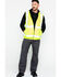 Hawx Men's Reversible Hi-Vis Reflective Work Vest - Big & Tall, Yellow, hi-res