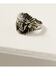 Image #2 - Broken Arrow Jewelry Women's Indian Head Ring, Silver, hi-res
