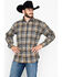 Image #5 - Pendleton Men's Harley Plaid Print Trail Long Sleeve Flannel Shirt , Tan, hi-res