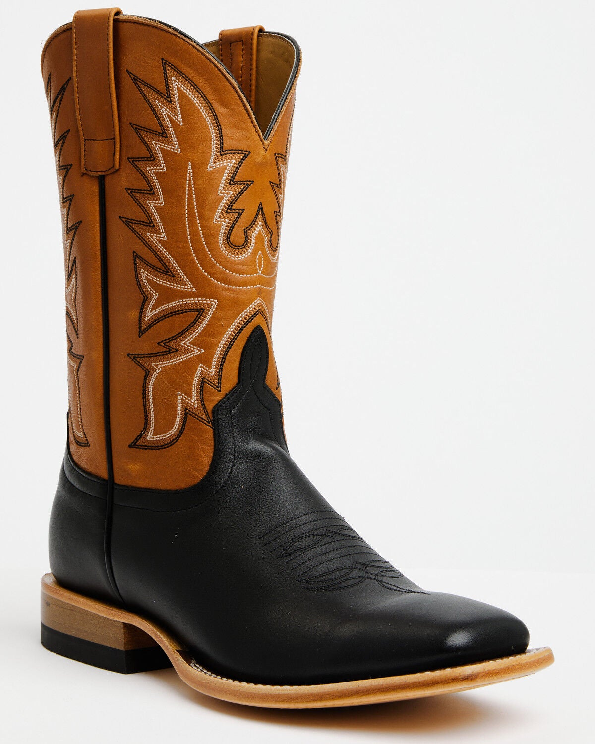 Horse Power Men's Western Boots - Broad Square Toe, Black, hi-res