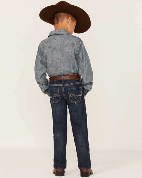Image #1 - Cody James Little Boys' Maverick Dark Wash Straight Jeans - Sizes 4-8, , hi-res
