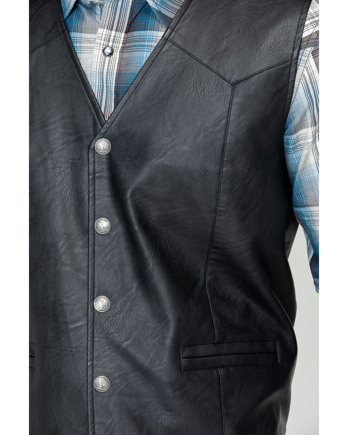 Image #4 - Cody James Men's Deadwood Vest, Black, hi-res