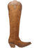 Image #2 - Dingo Women's Drama Queen Suede Tall Boots - Snip Toe, Camel, hi-res