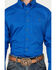 Image #3 - George Strait by Wrangler Men's Solid Long Sleeve Button-Down Stretch Western Shirt, Royal Blue, hi-res