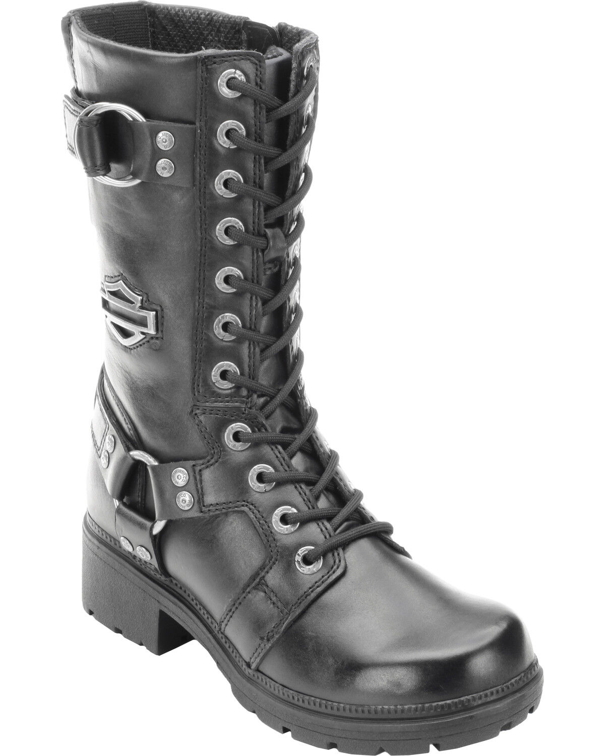 【最安値に挑戦】 Harley Davidson Country - Boots Harness Lace-Up Eda Women's ジャケット・アウター