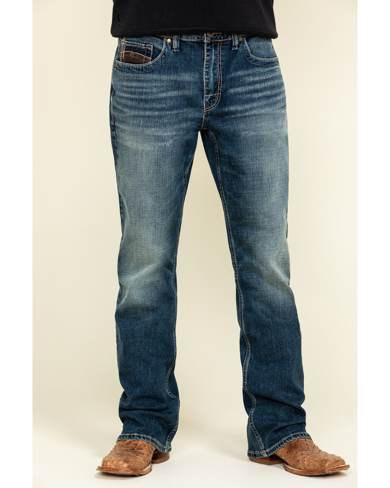 Cody James Core Men s Sundance Medium Wash Stretch Slim Bootcut Jeans Country Outfitter