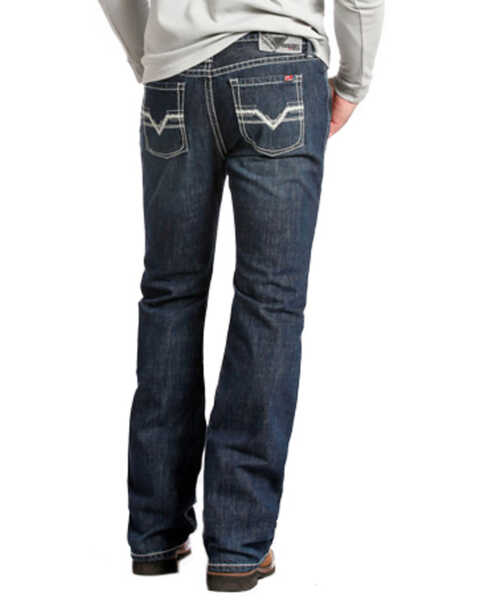Rock and Roll Denim Men's Pistol Regular Fit Flame-Resistant Jeans - Boot Cut , Indigo, hi-res