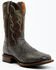 Image #1 - Dan Post Men's Hand Ostrich Quill Western Boots - Broad Square Toe, Grey, hi-res