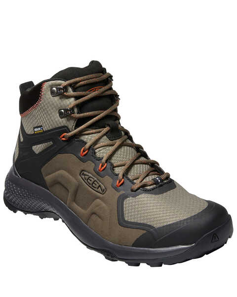 Image #1 - Keen Men's Explore Waterproof Hiking Boots - Soft Toe, Brown, hi-res