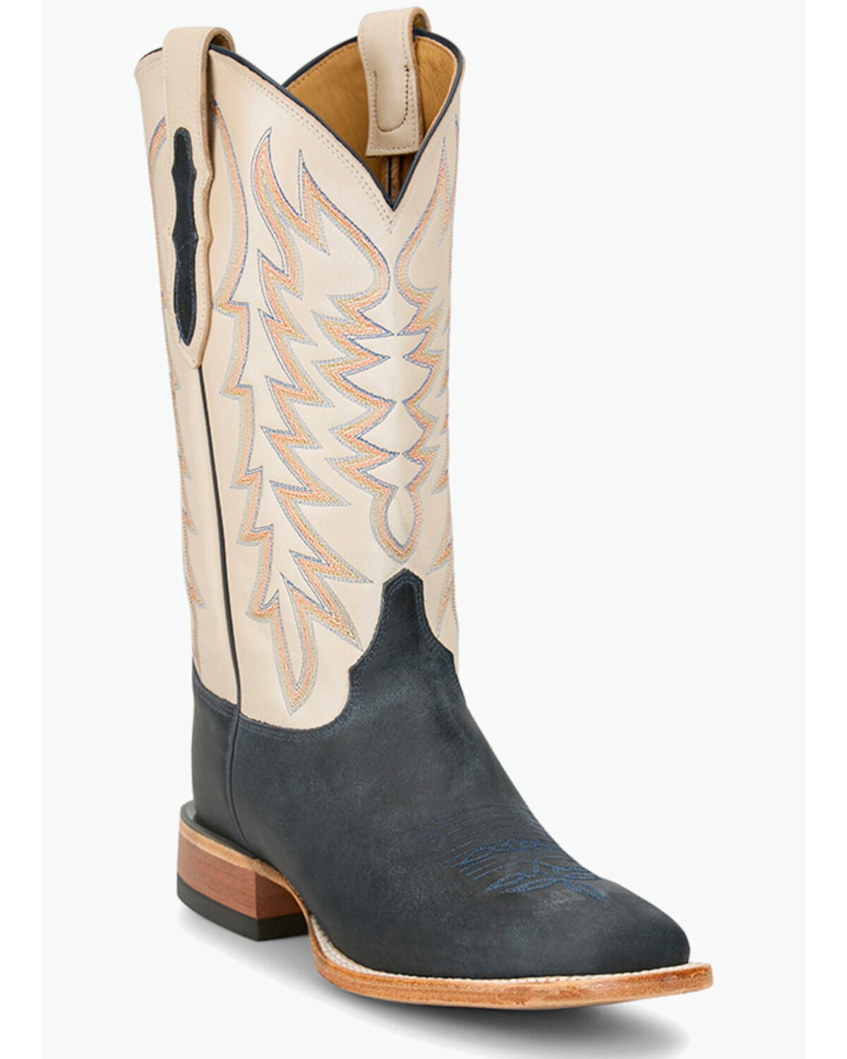 Justin Men's CPX Pocatello Performance Western Boots - Broad Square Toe, Blue, hi-res